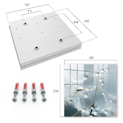Key box for wall Dew drops