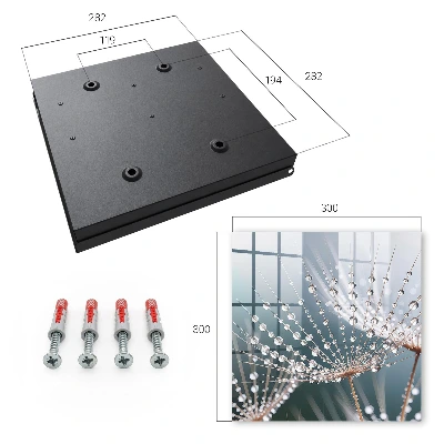 Wall mounted key box Water drops