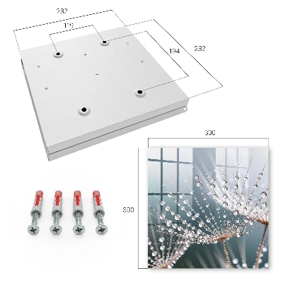 Wall mounted key box Water drops
