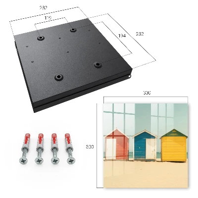 Wall mounted key box Colorful houses