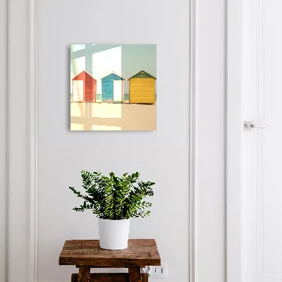 Wall mounted key box Colorful houses
