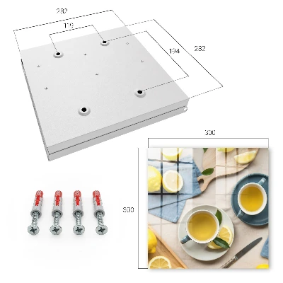 Key box for wall Lemon morning