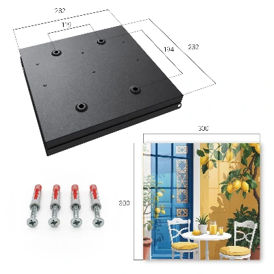 Wall mounted key box Summer garden