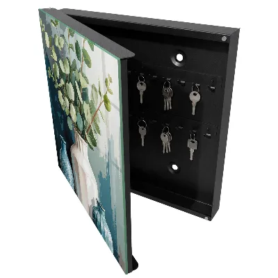 Key box for wall Vases and leaves