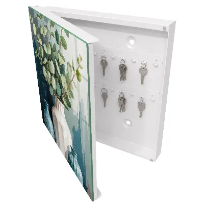 Key box for wall Vases and leaves