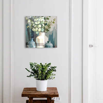 Key box for wall Vases and leaves