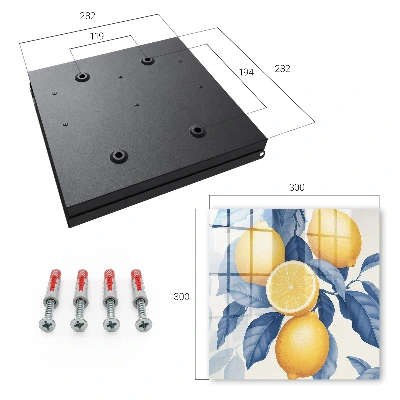 Wall mounted key box Lemon charm