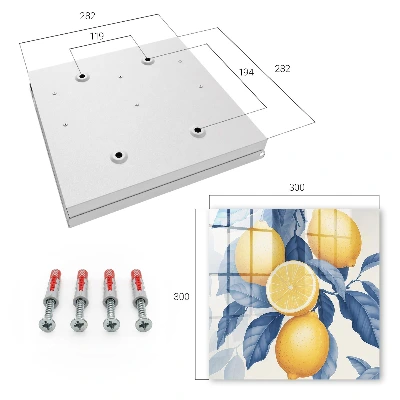 Wall mounted key box Lemon charm