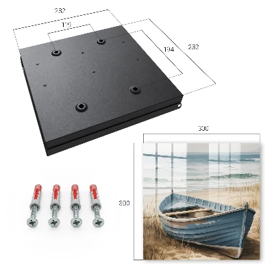 Key box for wall Beach boat