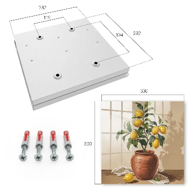 Key box for wall Lemon tree