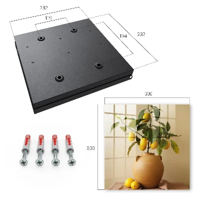 Wall mounted key box Lemons in a pitcher