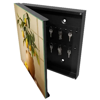 Wall mounted key box Lemons in a pitcher