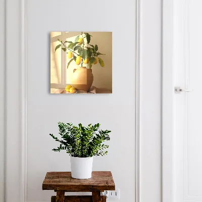 Wall mounted key box Lemons in a pitcher