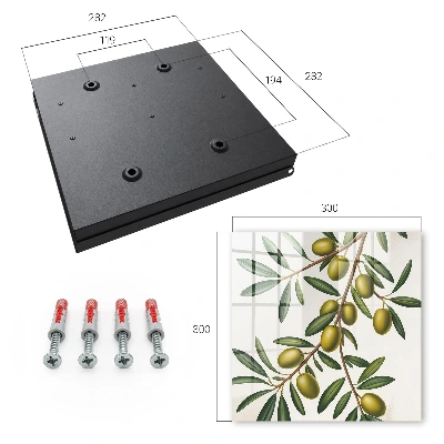 Key cabinet Olives on a branch