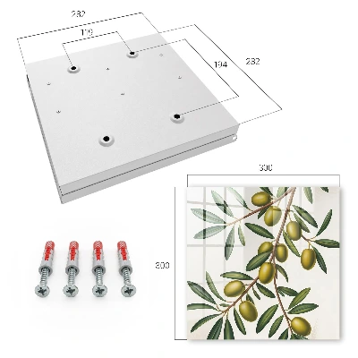Key cabinet Olives on a branch