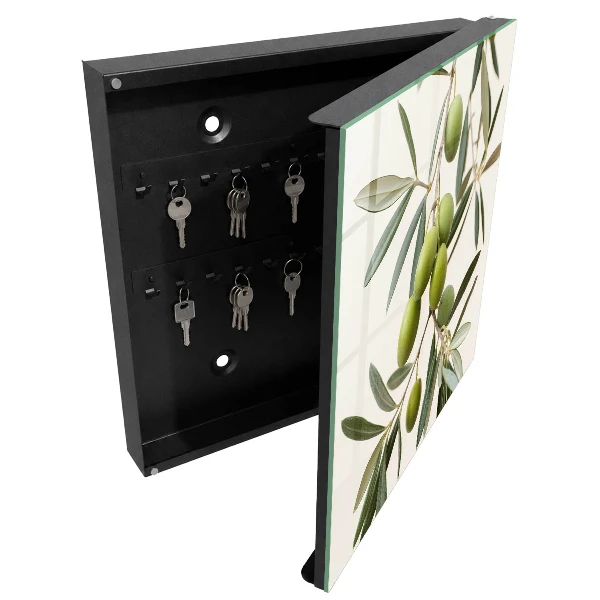 Key box for wall Branch with olives