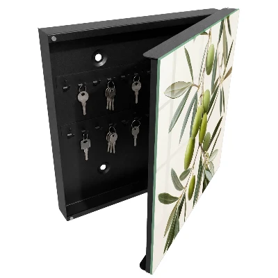 Key box for wall Branch with olives