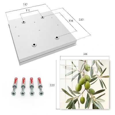 Key box for wall Branch with olives