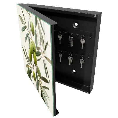 Key box for wall Branch with olives