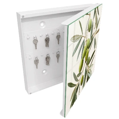Key box for wall Branch with olives