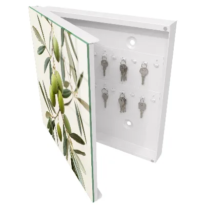 Key box for wall Branch with olives