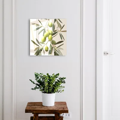 Key box for wall Branch with olives