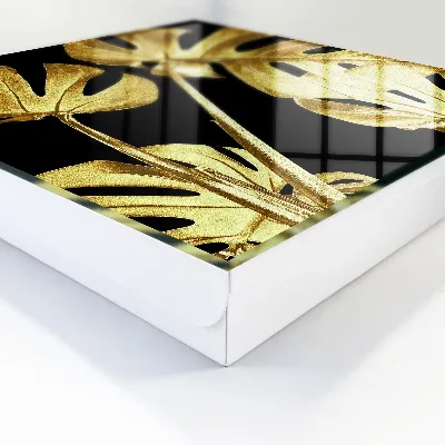 Wall mounted key box Monstera leaves