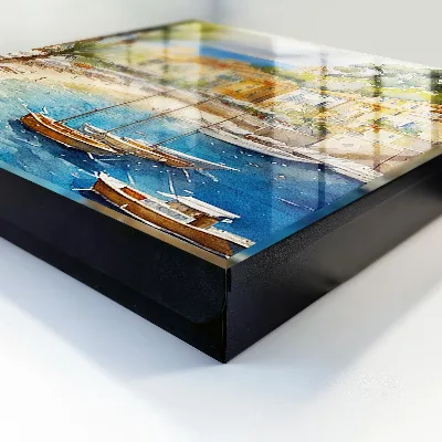 Key box for wall Coastal landscape