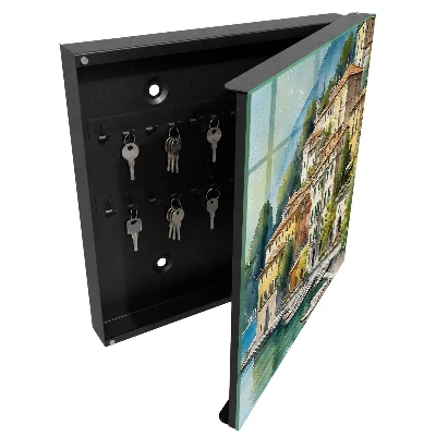Wall mounted key box Italian landscape