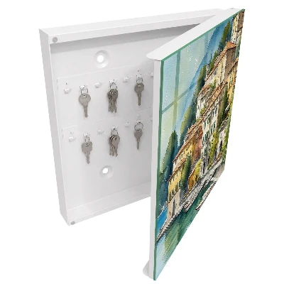 Wall mounted key box Italian landscape