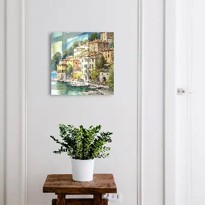 Wall mounted key box Italian landscape