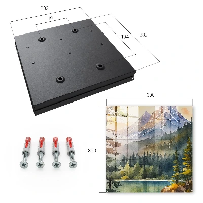 Key cabinet Mountain landscape