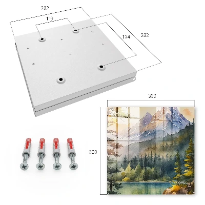 Key cabinet Mountain landscape