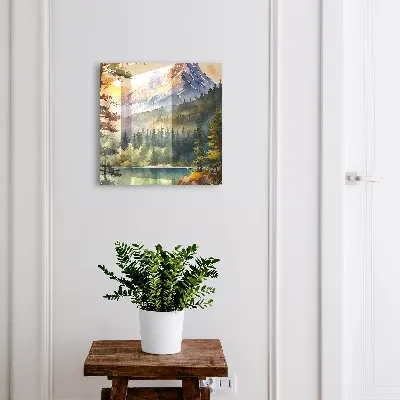 Key cabinet Mountain landscape