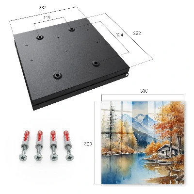 Key box for wall Mountain autumn