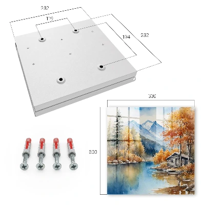 Key box for wall Mountain autumn