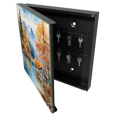 Key box for wall Mountain autumn