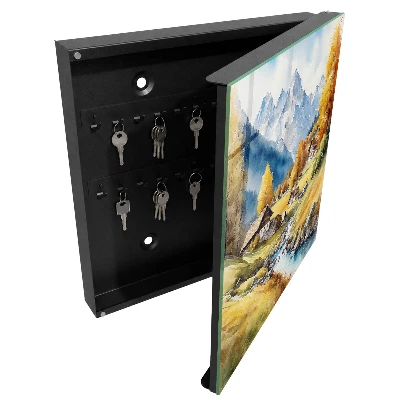 Wall mounted key box Mountain peace