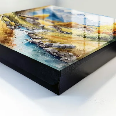 Wall mounted key box Mountain peace