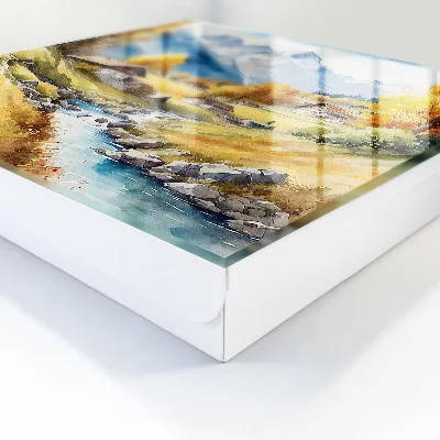 Wall mounted key box Mountain peace
