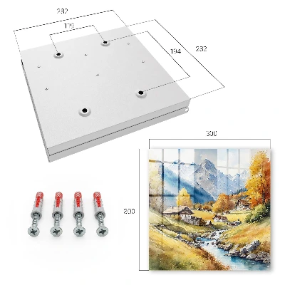 Wall mounted key box Mountain peace