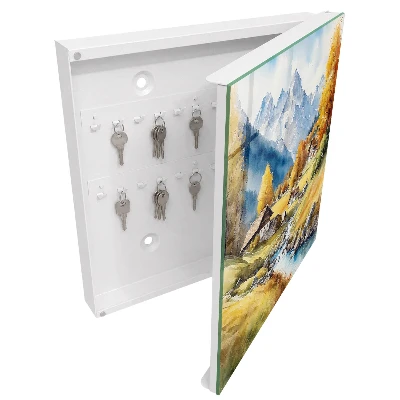 Wall mounted key box Mountain peace