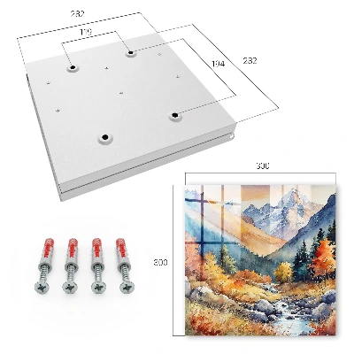 Key box for wall Autumn mountains