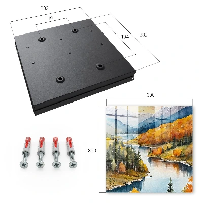 Wall mounted key box Mountain autumn