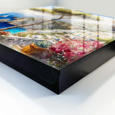 Wall mounted key box Mediterranean landscape