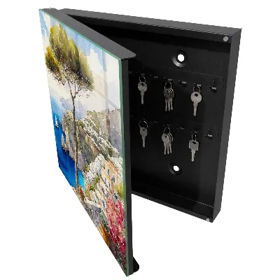 Wall mounted key box Mediterranean landscape