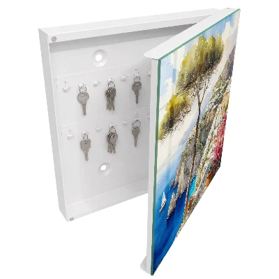 Wall mounted key box Mediterranean landscape