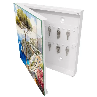 Wall mounted key box Mediterranean landscape