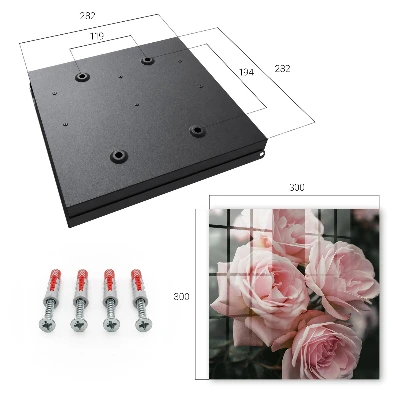 Key cabinet Pink roses