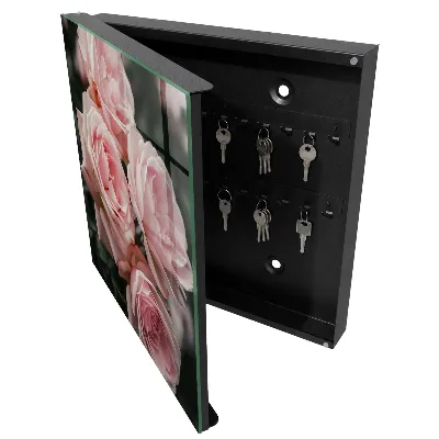 Key cabinet Pink roses